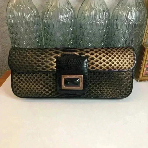 Kara Ross NY python clutch - Picture 1 of 15